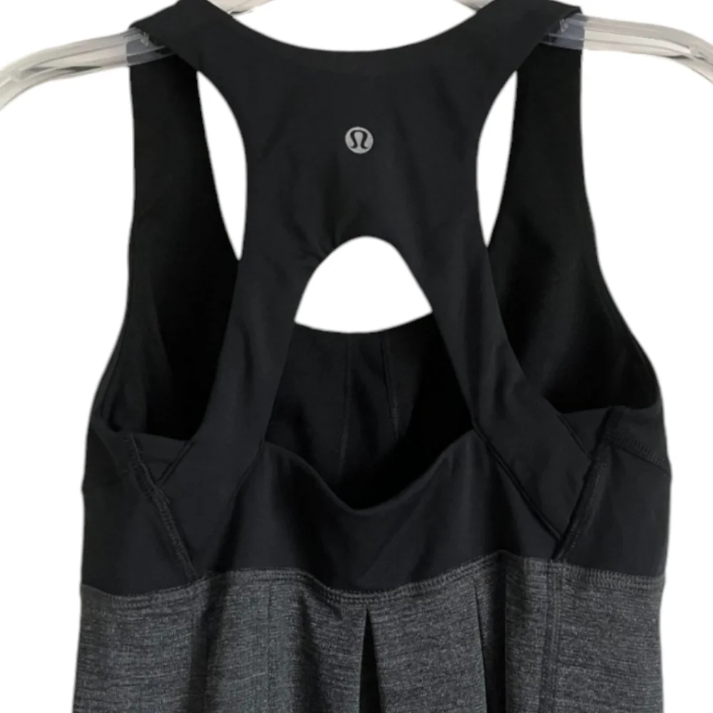 Lululemon Run Back On‎ Track Tank Heathered Cinched Waist Top